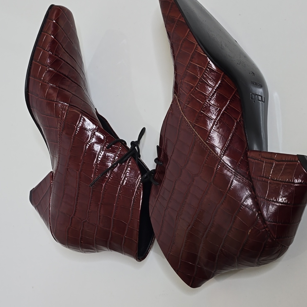 Ncub Animal Print Heeled Ankle Boots Size 10 Made In Italy - Picture 15 of 16